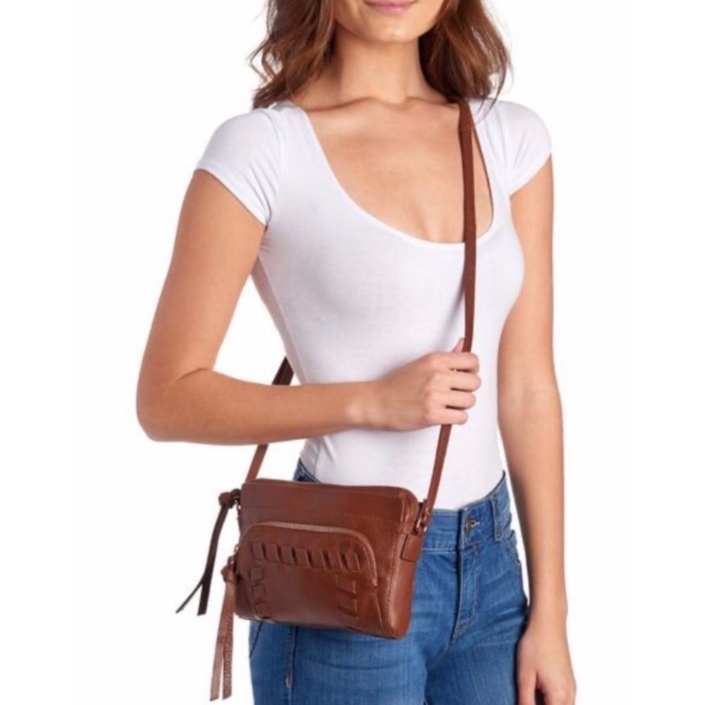 Kooba Monterey Mini Brown Leather Crossbody